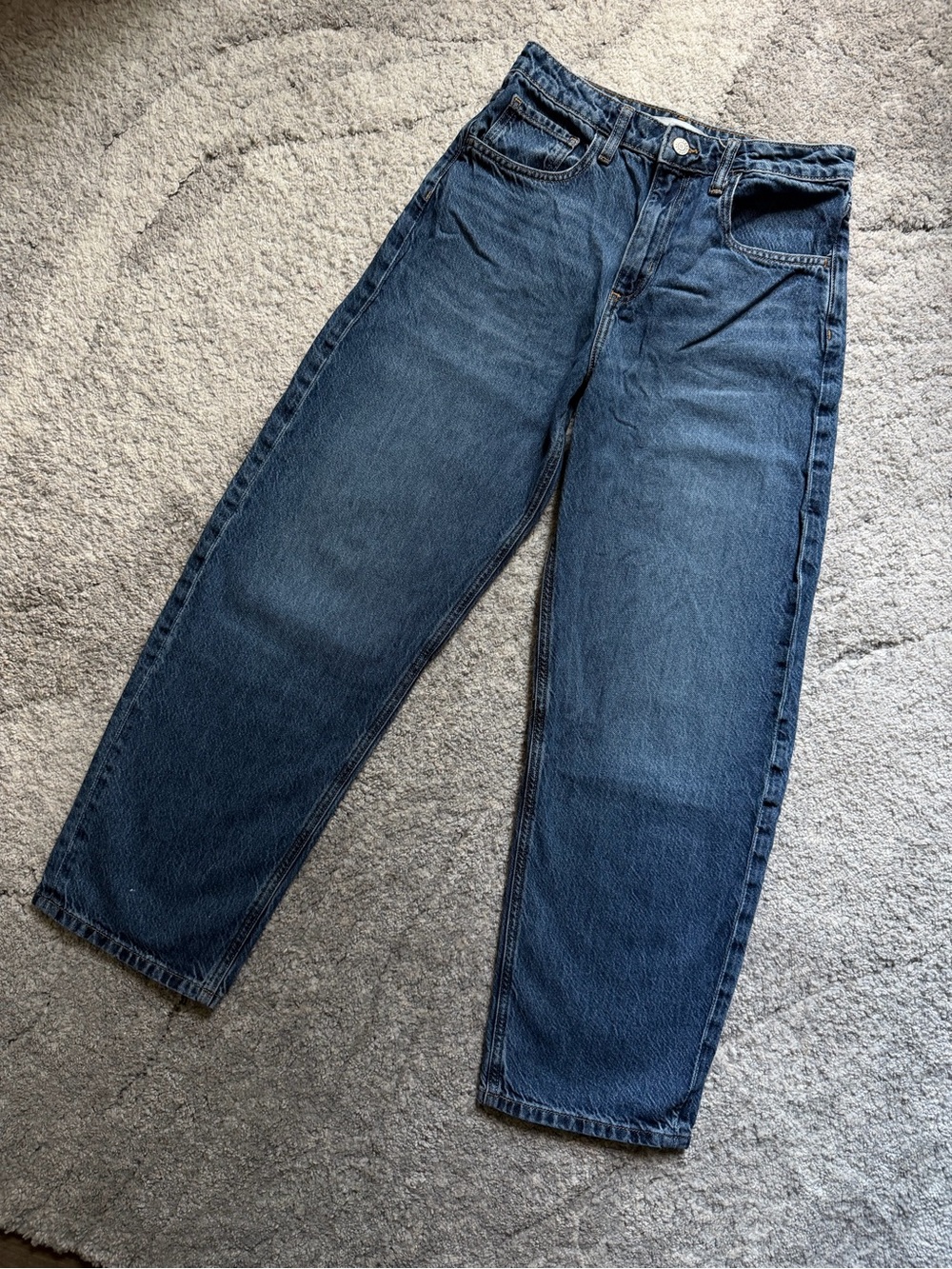 Mango High Rise Balloon Jeans